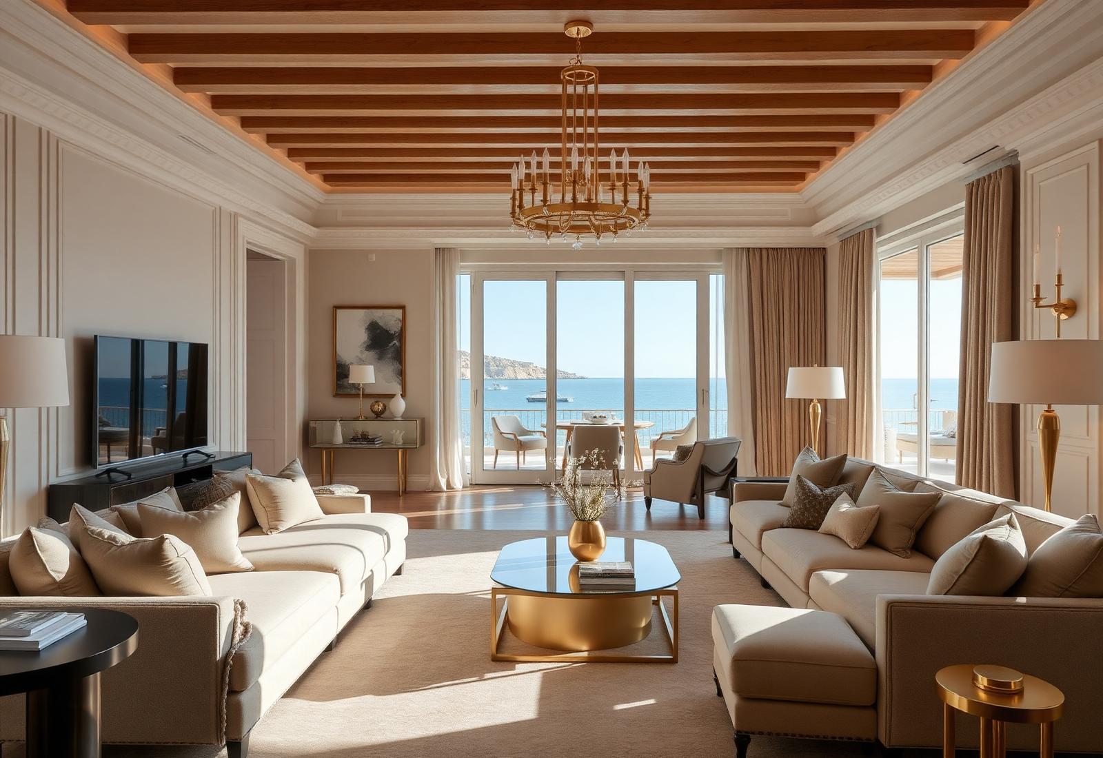 Intérieur d'exception vue mer